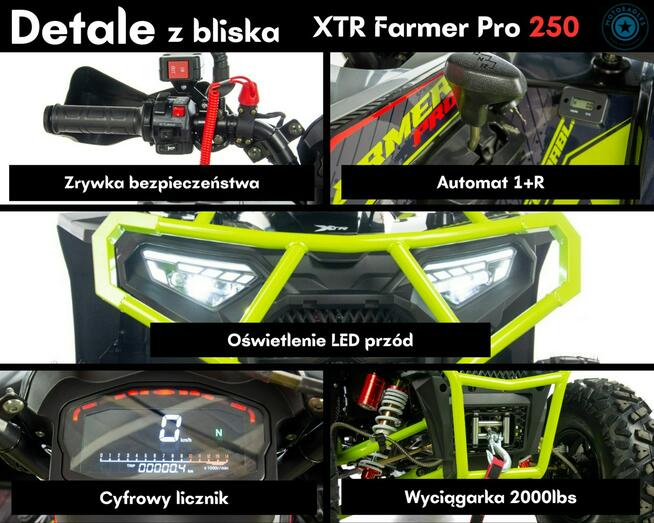 XTR Inny Quad XTR Farmer 250 Pro Transport Raty Fvat Led Automat 1+R Gwarancja