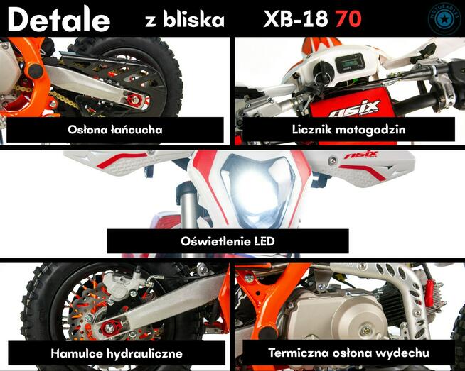 ASIX Inny Cross Asix XB-18 70 Transport Raty Fvat Automat Światła LED Dla Dzieci
