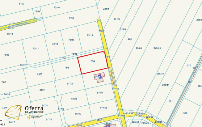 Działka budowlana Kalinówka gm. Głusk,