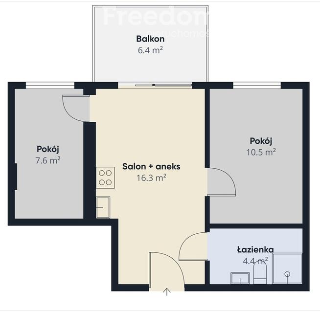 Mieszkanie 3-pokojowe z windą i dużym balkonem