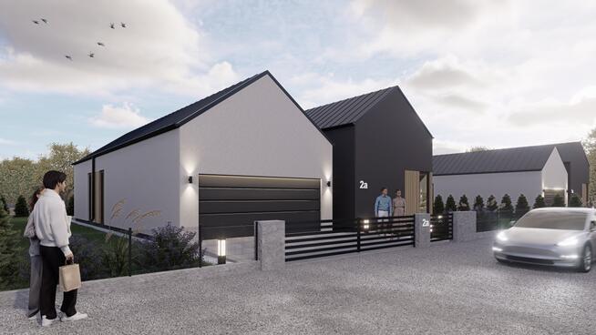 Nowoczesny dom z garażem blisko lasu