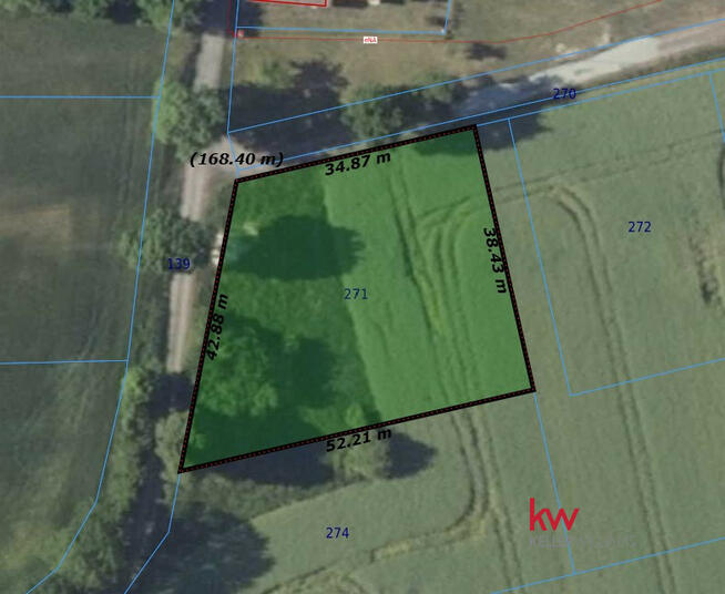 Działka inwestycyjna Sątok gm. Bierutów,