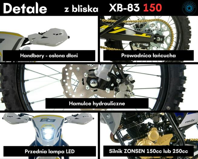 ASIX Inny Cross Asix XB-83 150 Transport Raty Fvat Manual Rozrusznik Światła LED