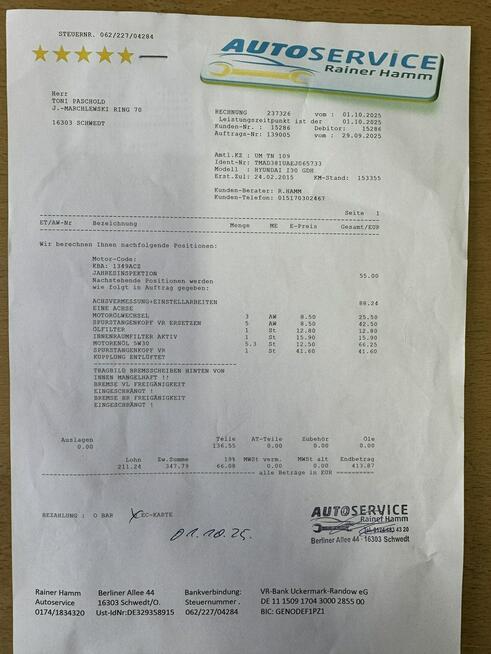 Hyundai i30 1.6CRDi-110km-Serwisowany-2-Właściciel-Klima-2xPDC-Tempomat-Komputer