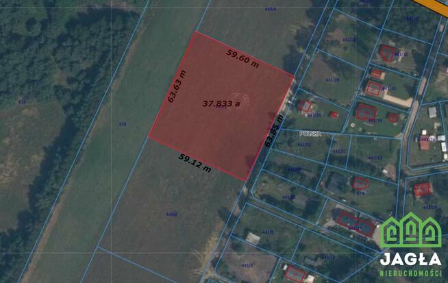 Działka rekreacyjna Wiele gm. Karsin