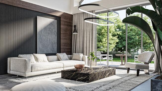 Nowoczesny dom z garażem blisko lasu