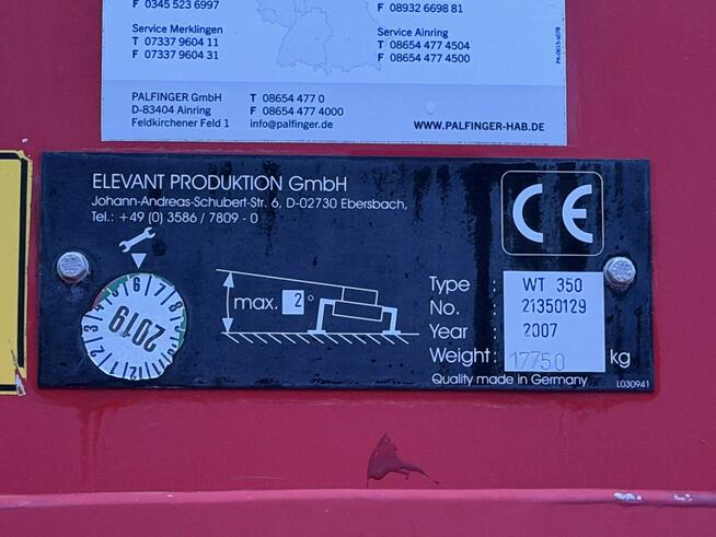 Wysokość Podnoszenia 35m 29m w bok (RUTHMANN PALFINGER MERCEDES) P7