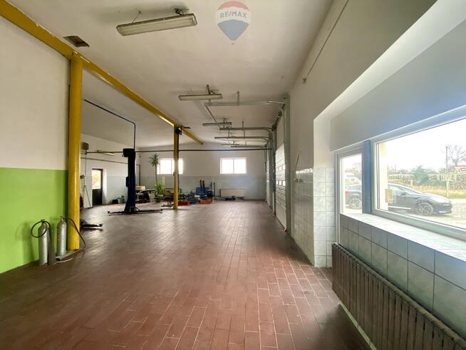 Lokal przy trasie E7 | magazyn + biuro | parking