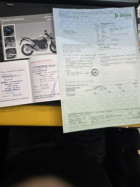 Honda CB 500 F ABS 2014 Książka SER KAT A2 Transport Raty Największy Wybór W PL