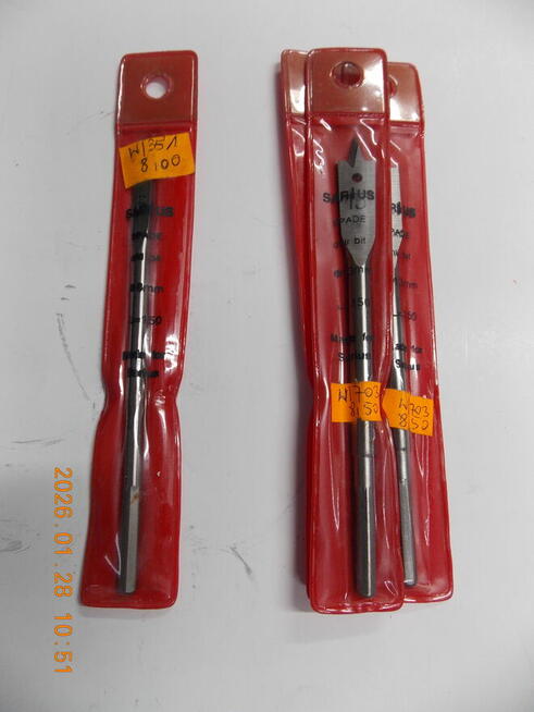 WIERTŁA DO DREWNA ŚWIDER I ŁOPATKOWE