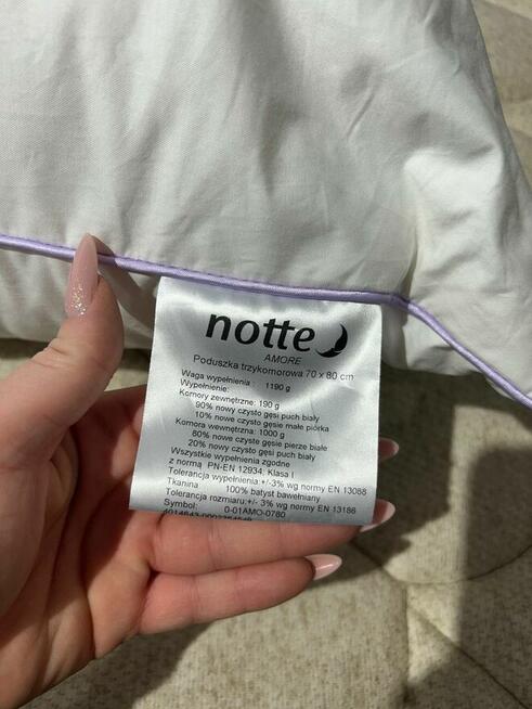 Poduszka z naturalnego puchu gęsiego Notte Amore