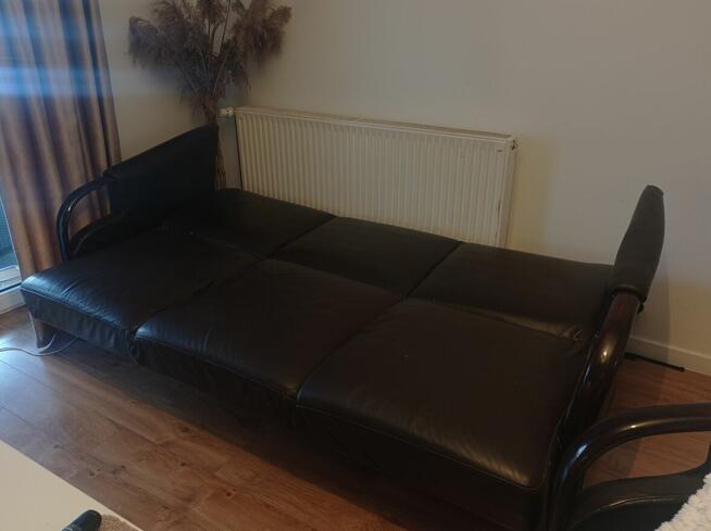 Sprzedam skórzana kanapę z fotelem