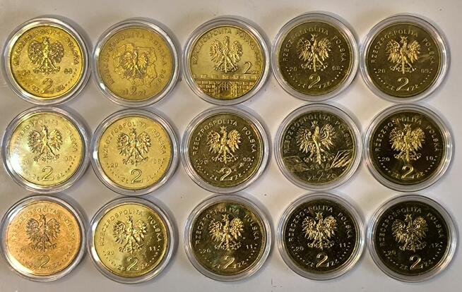 15szt. monet okolicznościowych 2zł. GN.Od 2000-2012r.