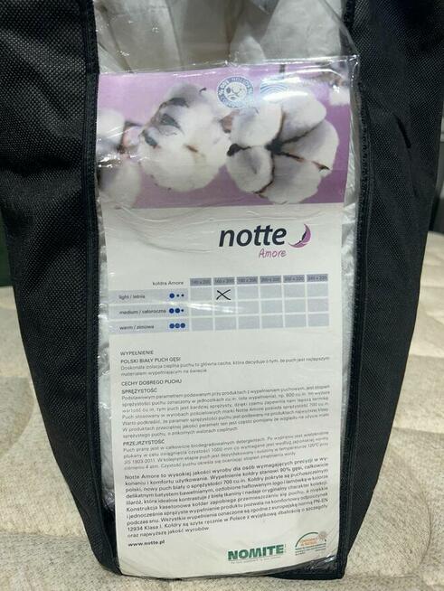 Kołdra z naturalnego puchu gęsiego Notte Amore