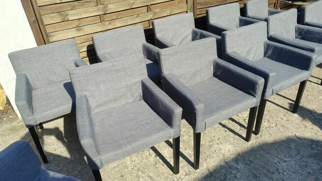 Krzesło IKEA Nils szary grafit zdejmowane pokrowce