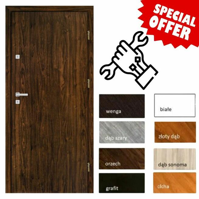 DRZWI WEJŚCIOWE Z MONTAŻEM WEWNĘTRZNE DO BLOKU KAMIENICY