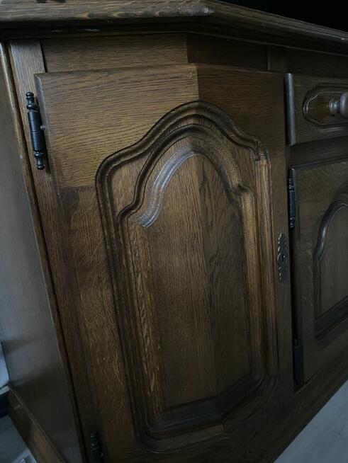 Stylowa dębowa komoda, antyk, unikat.