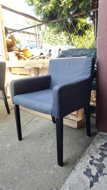 Krzesło IKEA Nils szary grafit zdejmowane pokrowce