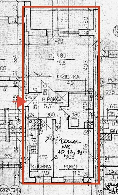 Na sprzedaż 2-pokojowe mieszkanie 48,5 m² na 1 piętrze