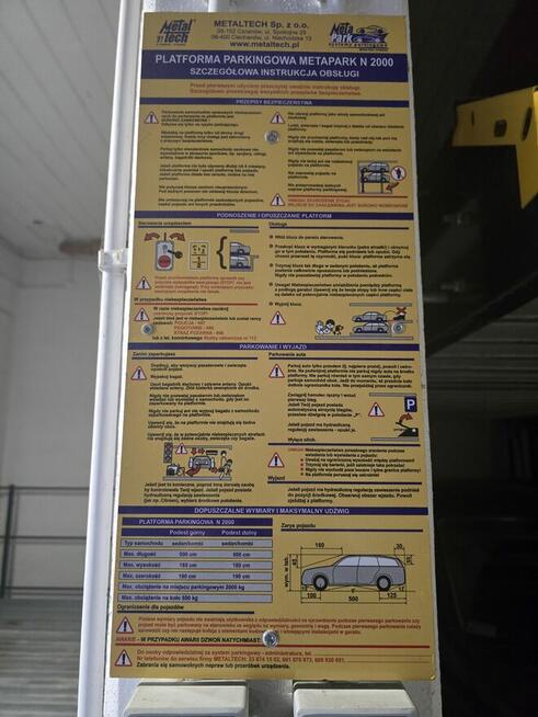 Sprzedam miejsce postojowe na platformie