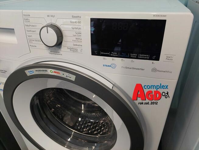 Pralka PAROWA Beko WUE8636AWE Bluetooth A+++ ROK GWARANCJA