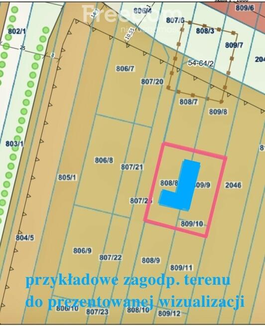 Działka budowlana Łomianki-Dziekanów blisko trasy