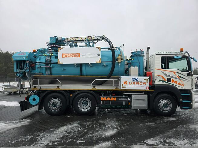 MAN HUWER HYDROVIDE WUKO KOMBI DO CZYSZCZENIA KANAŁÓW EURO6 WUKO asenizacyjny separator beczka odpad