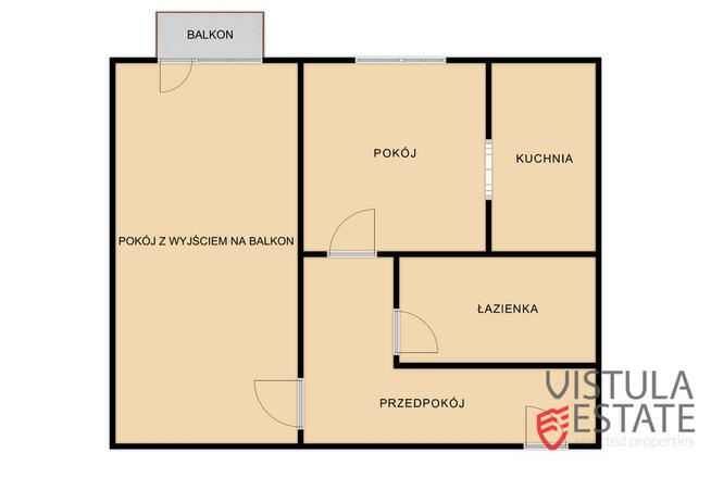 2-pokojowe mieszkanie z oddzielną kuchnią |balkon