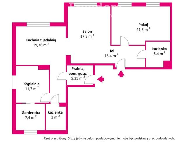 Mieszkanie na parterze Grójec 55m2, ogródek 236m2