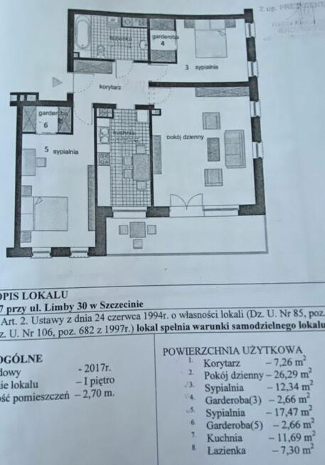 Mieszkanie Szczecin, Limby