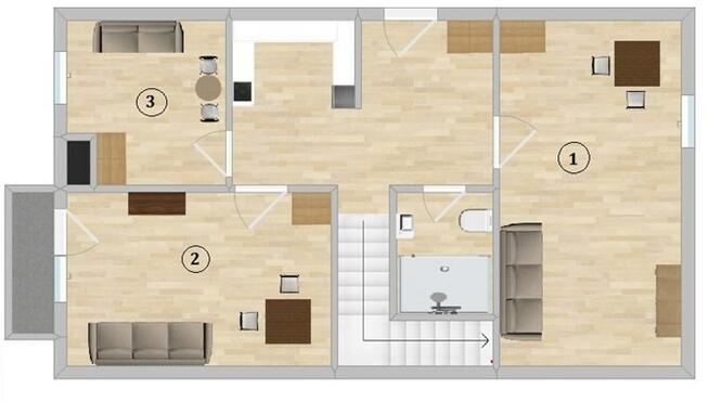 Ujeścisko 16E,Łostowice, jasny pokój z balkonem