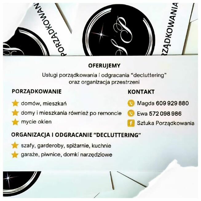 Sprzątanie, porządkowanie i odgracanie oraz org. przestrzeni