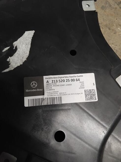 Mercedes W213 W238 osłona pod zderzak prawa lewa