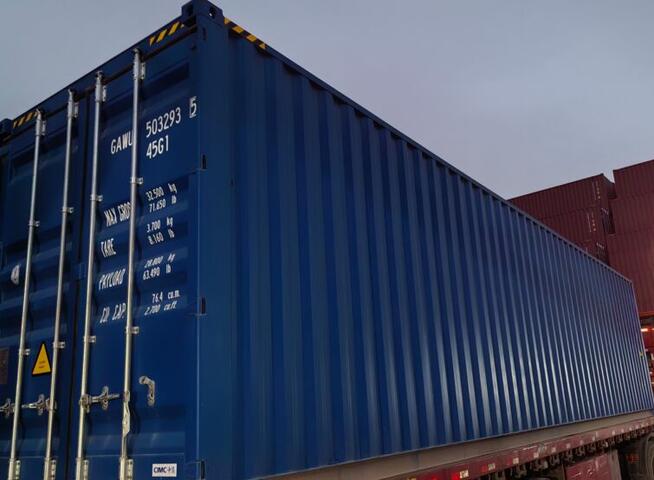 Kontener morski, kontenery magazynowy 40 hc po jednej trasie