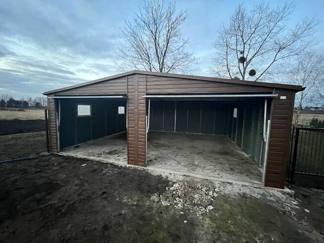 Garaz blaszany 7x6 Premium