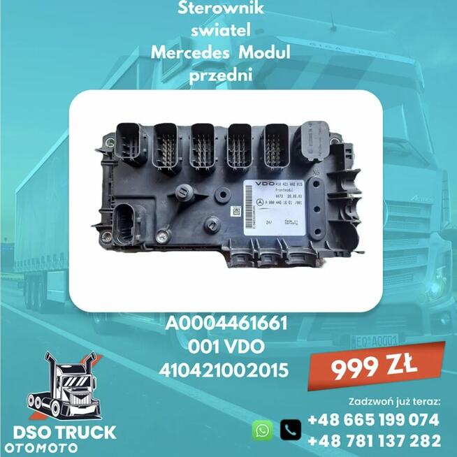 Sterownik swiatel Mercedes Modul przedni VDO A0004461661