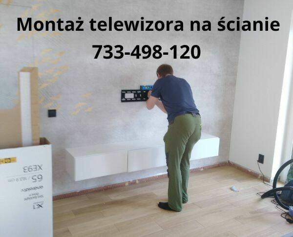 Montaż telewizora na ścianie ustawienie serwis anten