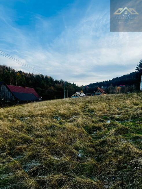 Działka budowlana Łęki gm. Myślenice