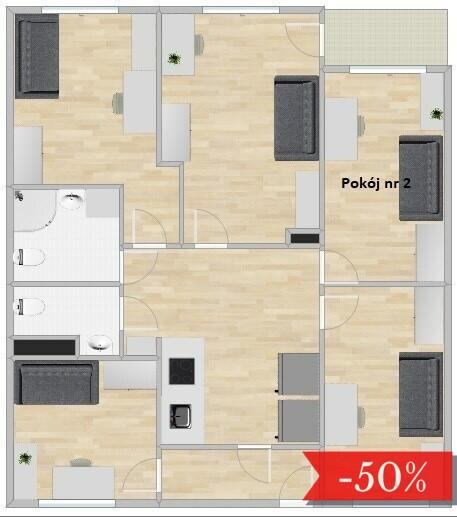 Bolesławiecka 15, Stare Miasto, komfortowy pokój