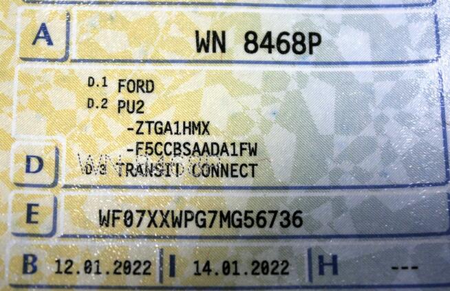 Ford Transit Connect Kamera L2 Automat SalonPL 120KM FV23% 1WŁ Tempomat Bluetooth