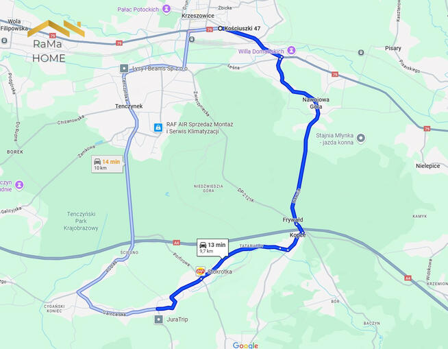 Działka budowlana Zalas gm. Krzeszowice, Na Skotnicę