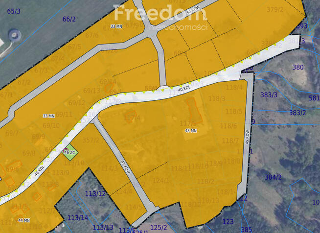 Działka budowlana w Ząbrsku Górnym, z MPZP !