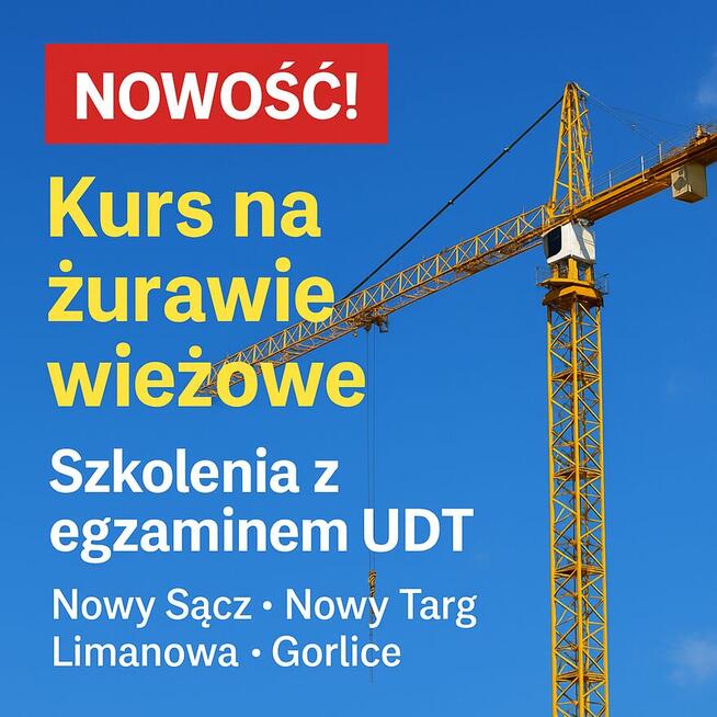 Kursy UDT – wózki widłowe, HDS, ładowarki, zwyżki, żurawie,
