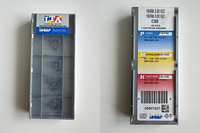Iscar 16IRM 3.00 ISO IC908