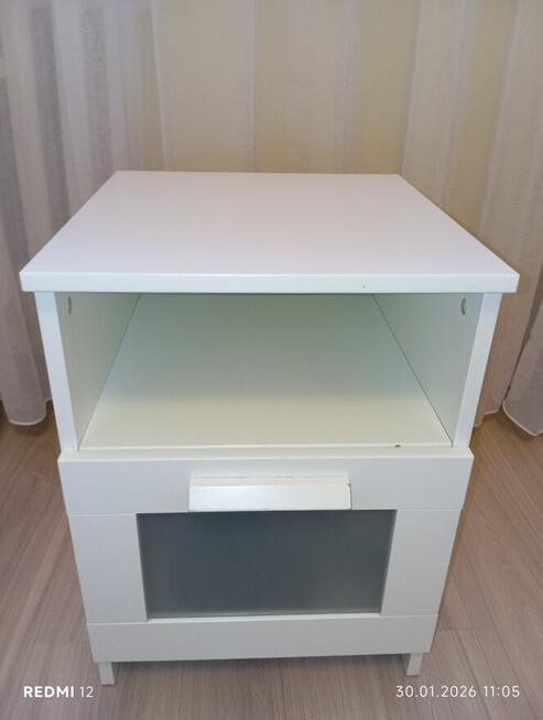 Ikea Stolik nocny Szafka biała