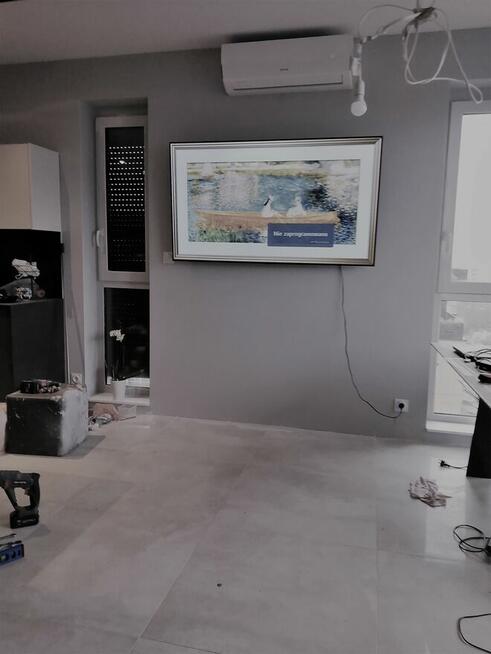 Montaż telewizora na ścianie ustawienie serwis anten