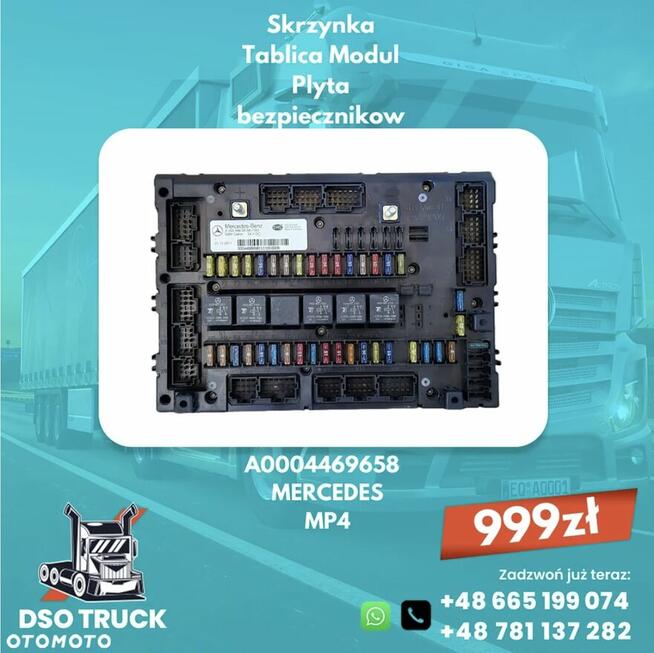 Skrzynka Tablica Modul Plyta bezpiecznikow A0004469658