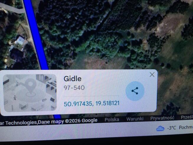 Działka rolno-rekreacyjna 700m2 woda prąd