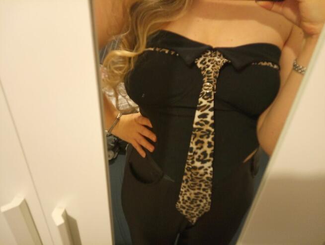 Bluzka z krawatką, XL