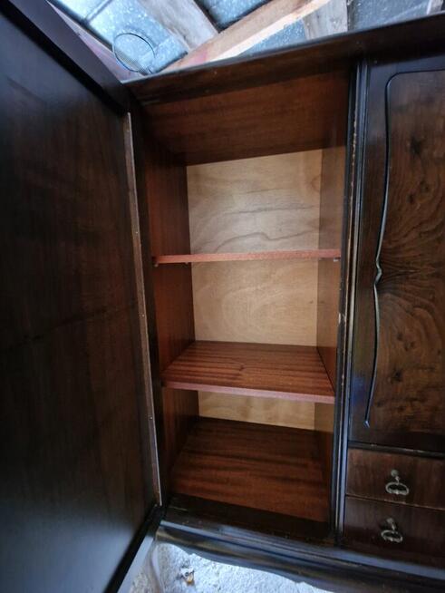 Stylowa drewniana komoda i szafka nocna